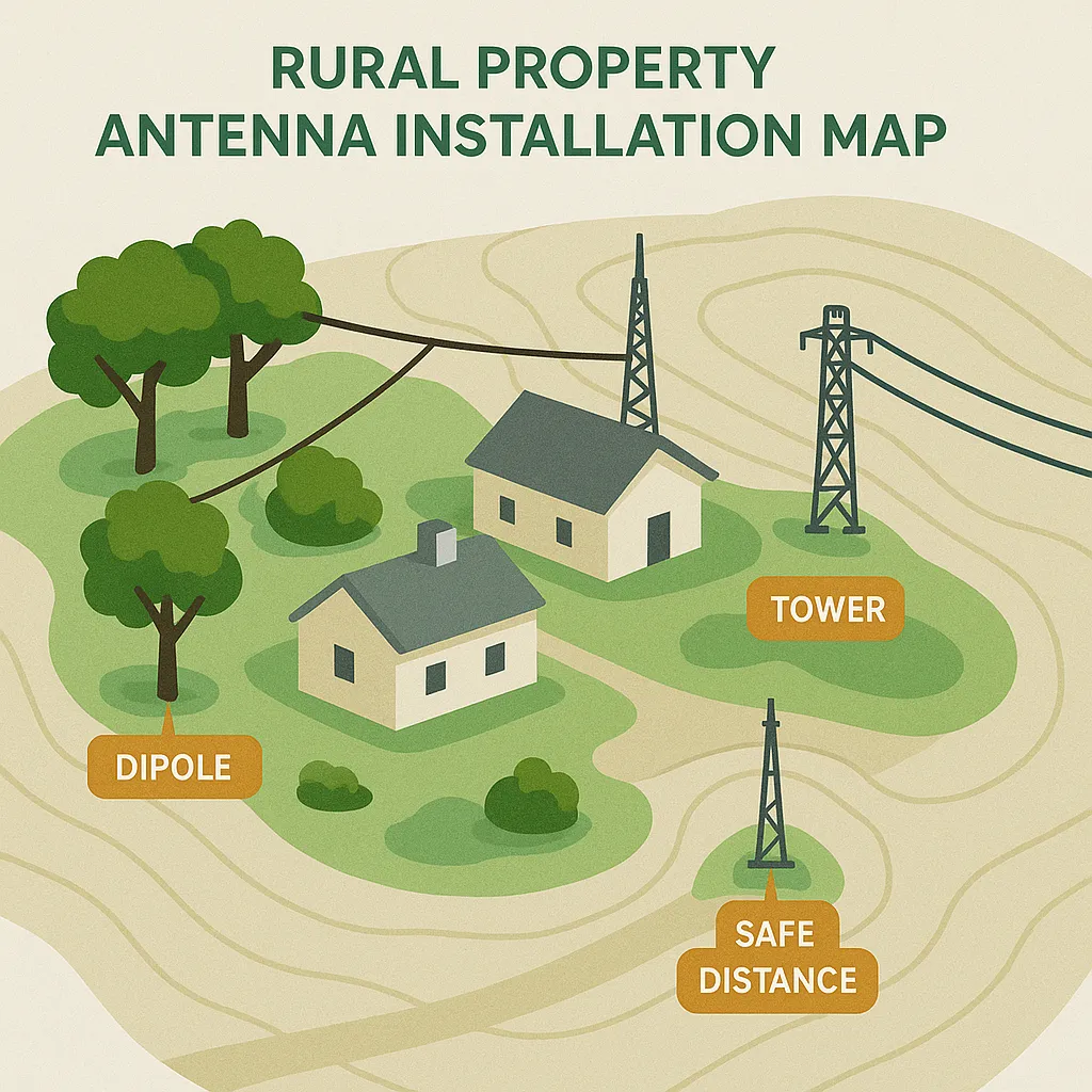 Rural Property Antenna Installation Map